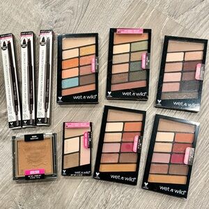 Wet n Wild Makeup Bundle (eyeshadow palette, brow pencil, bronzer)
